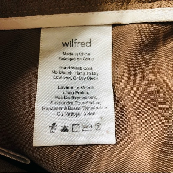 Aritzia Wilfred Beige Allant Crepe Pants Made of Japanese Fabric - Picture 8 of 12